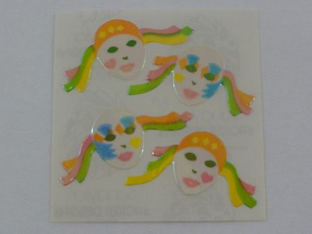 Sandylion Carnival Mask Pearly   Opalescent Sticker Sheet   Module - Vintage & Collectible Online now