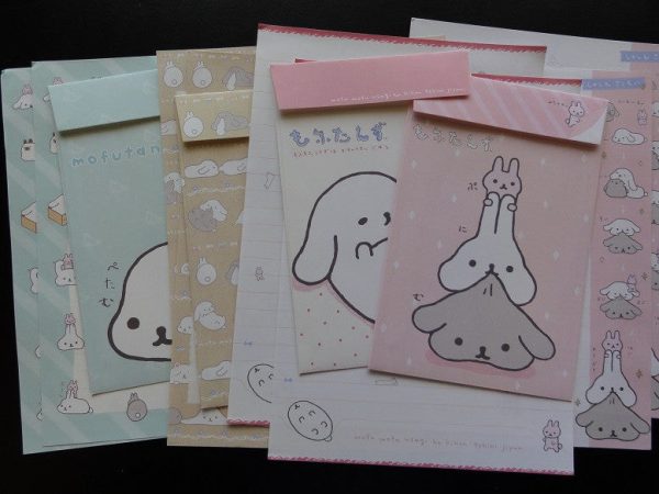 z San-X Mofutan Fluffy Bunny Letter Sets - A Online now