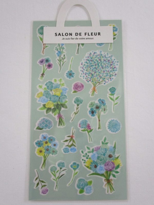 Cute Kawaii Mind Wave Flower Parlor Salon de Fleur Sticker Sheet - B - for Journal Planner Craft Organizer Calendar Garden Spring Nature For Sale