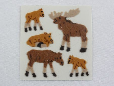 Sandylion Elk Fuzzy Sticker Sheet   Module - Vintage & Collectible Sale