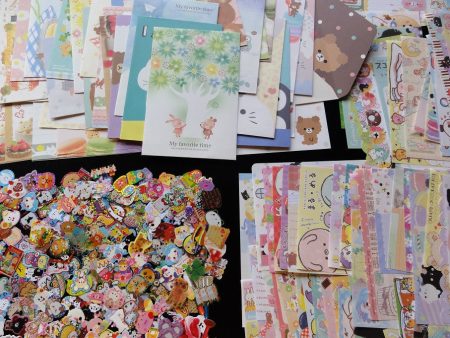 Grab Bag Stationery (Letter Sets + Memo + Stickers):  96 pcs Hot on Sale