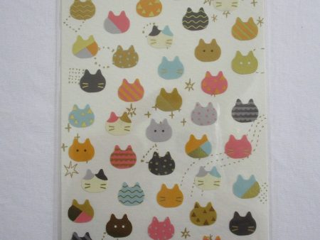 Cute Kawaii Mind Wave Cat Kitten Sticker Sheet - for Journal Planner Craft Scrapbook Notebook Organizer Supply