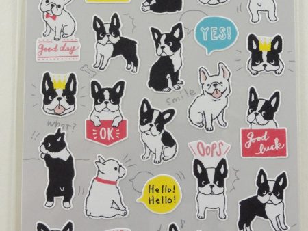 Cute Kawaii Mind Wave Dogs Puppies Bulldog Sticker Sheet - for Journal Planner Craft Supply