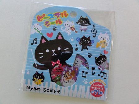 Cute Kawaii Mind Wave Nyan Score Music Cat Flake Stickers Sack Online Hot Sale