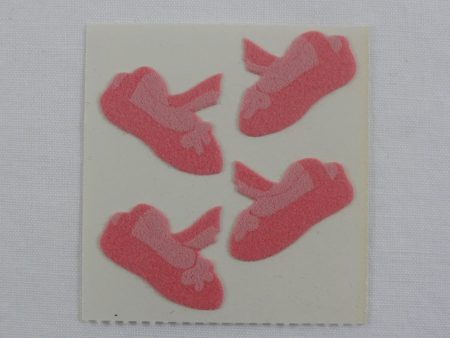 Sandylion Ballet Shoes Fuzzy Sticker Sheet   Module - Vintage & Collectible Online now