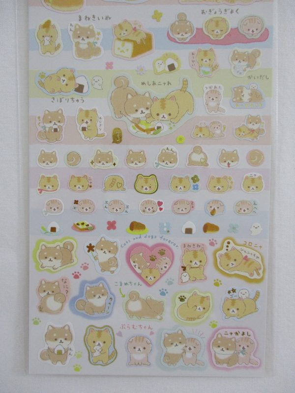 Cute Kawaii San-X CorocorocoroNya Cat Sticker Sheet 2020 - A - for Planner Journal Scrapbook Craft on Sale