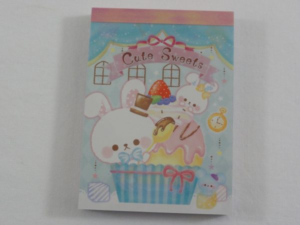 Cute Kawaii Crux Cute Sweets Rabbit Mini Notepad   Memo Pad - Stationery Design Writing Collection Sale