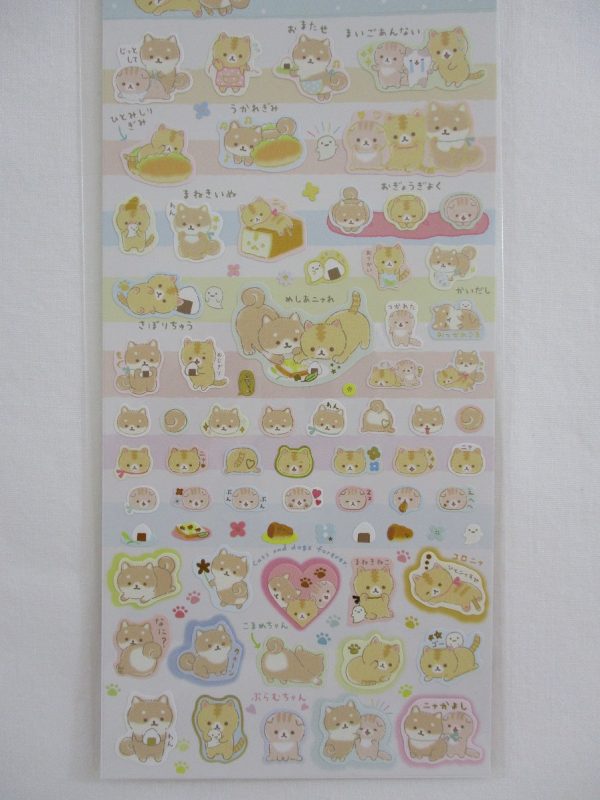 Cute Kawaii San-X CorocorocoroNya Cat Sticker Sheet 2020 - A - for Planner Journal Scrapbook Craft on Sale