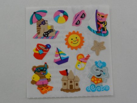 Sandylion Animals at the Beach Sticker Sheet   Module - Vintage & Collectible Cheap