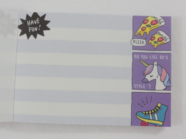 Cute Kawaii Crux Unicorn Like A Dream Mini Notepad   Memo Pad - Stationery Designer Paper Collection For Sale