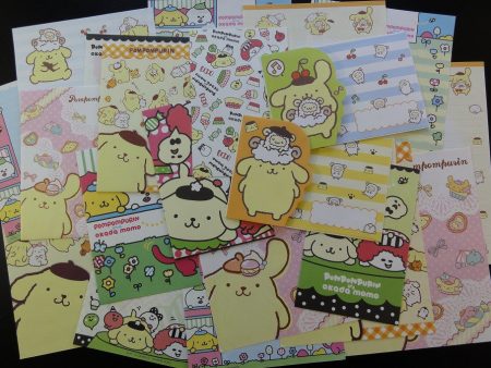 z Sanrio Pom Pom Purin Letter Paper + Envelope Theme Set For Sale