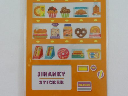 Cute Kawaii Mind Wave Vending Machine Style Sticker Sheet - D Bread - for Journal Planner Craft Organizer Schedule Cheap