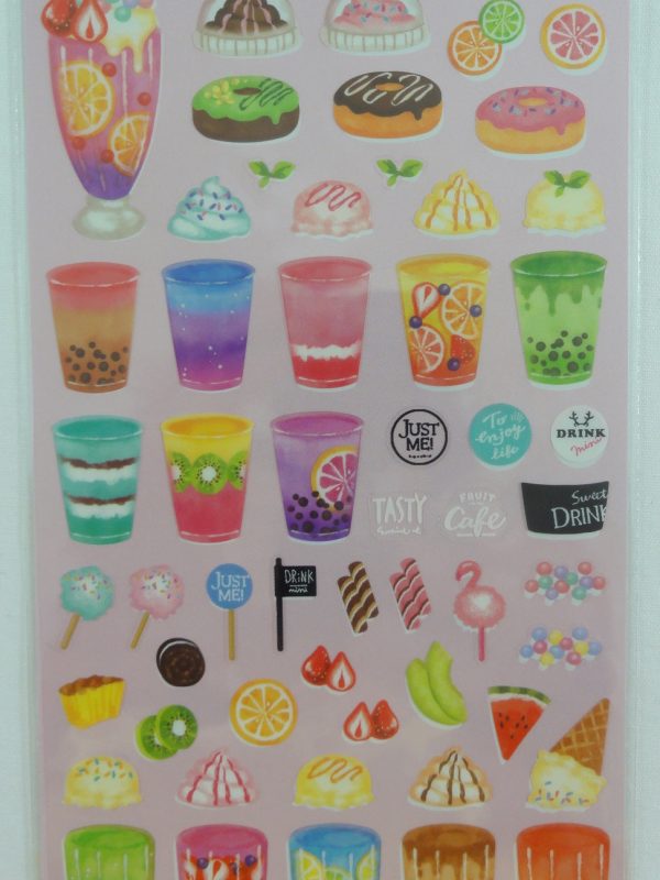 Cute Kawaii Mindwave Food Create Your Own Custom Kitchen Sticker Sheet - B - Drinks Bubble Tea- for Journal Planner Craft For Cheap