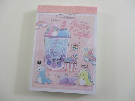 Cute Kawaii Q-Lia Dino Cafe Bubble Tea Drink Mini Notepad   Memo Pad - Stationery Design Writing Collection For Discount