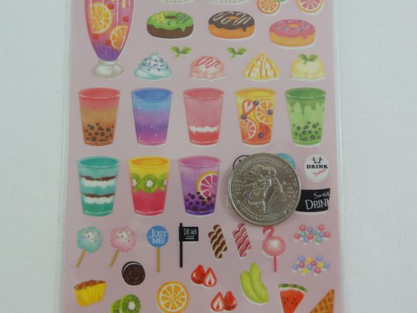 Cute Kawaii Mindwave Food Create Your Own Custom Kitchen Sticker Sheet - B - Drinks Bubble Tea- for Journal Planner Craft For Cheap