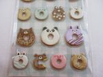 Cute Kawaii MW - Animals Sweets Factory Series - Donuts Puffy Sponge Sticker Sheet Hot on Sale