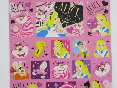 Cute Kawaii Alice Wonderland Sticker Sheet - Collectible - for Journal Planner Craft Stationery For Sale