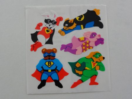 Sandylion Animal Superhero Sticker Sheet   Module - Vintage & Collectible For Discount