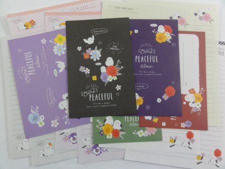 Cute Kawaii Crux Birds Spring Peaceful Time Letter Sets - Stationery Writing Paper Envelope Penpal Online Sale