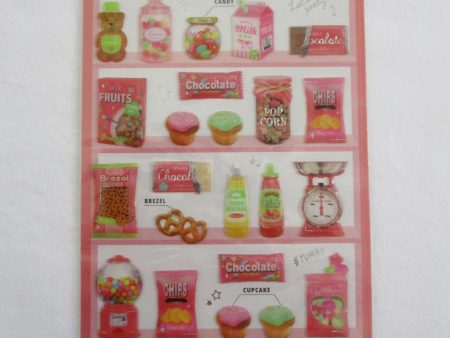 Cute Kawaii Crux Pick Me Sticker Sheet - Red - Market Pantry Strawberry Milk Pretzel Candy - for Journal Planner Craft Online Hot Sale