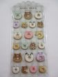 Cute Kawaii MW - Animals Sweets Factory Series - Donuts Puffy Sponge Sticker Sheet Hot on Sale