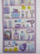 Cute Kawaii Crux Pick Me Sticker Sheet - Purple - Bath Clean Laundry Wash - for Journal Planner Craft Sale