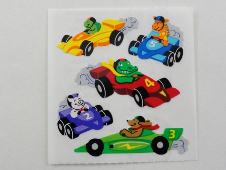 Sandylion Animal in Race Car Sticker Sheet   Module - Vintage & Collectible For Discount