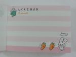 Cute Kawaii Crux Carrot Rabbit Usachan Mini Notepad   Memo Pad - Stationery Design Writing Collection Cheap