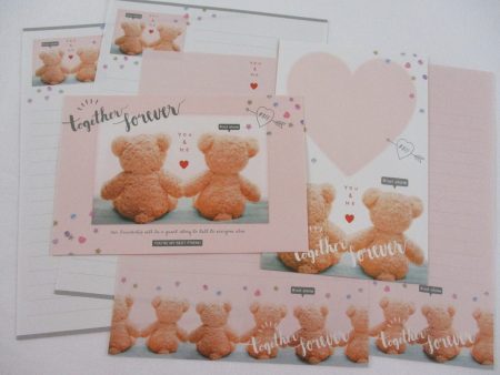 Cute Kawaii Q-Lia Bear Letter Sets - Writing Paper Envelope Stationery Online now