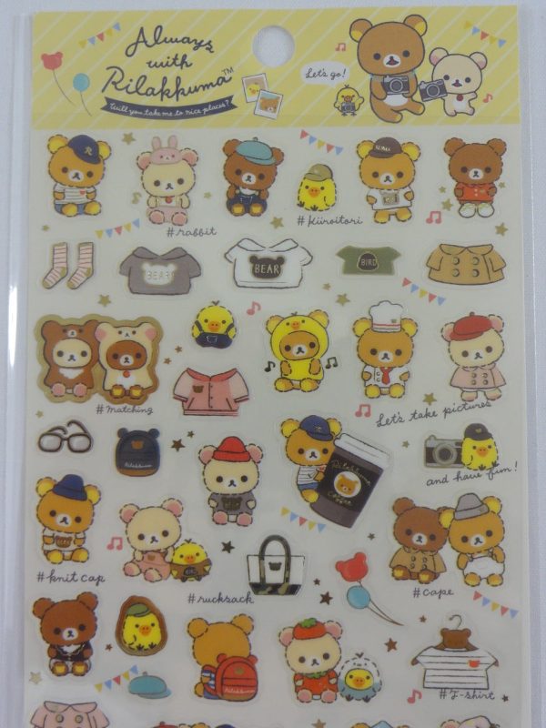 Cute Kawaii San-X Rilakkuma Sticker Sheet 2019 - Always with Rilakkuma B - for Planner Journal Scrapbook Craft For Discount