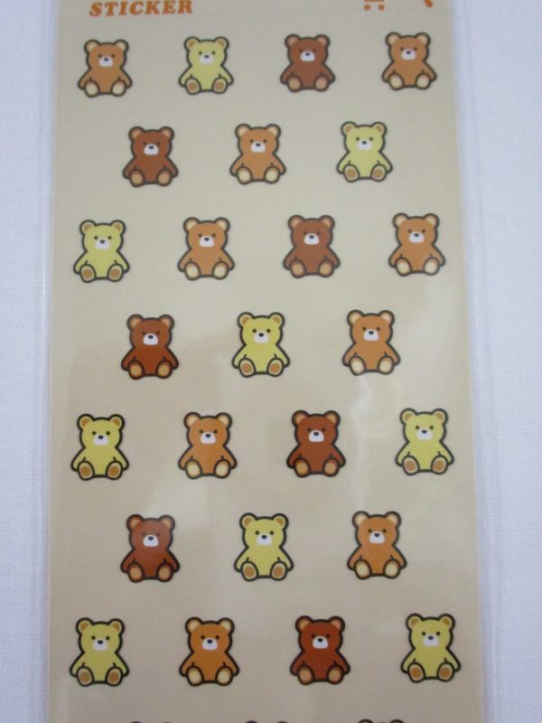 Cute Kawaii MW - Bears Sticker Sheet - for Journal Planner Craft For Sale