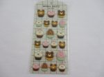 Cute Kawaii MW - Animals Sweets Factory Series - Brownie Muffins Puffy Sponge Sticker Sheet Online