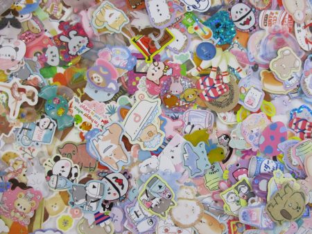 Grab Bag Stickers: 300 pcs for Scrapbook Journal Craft Planner Organizer Gift Cute Kawaii Online