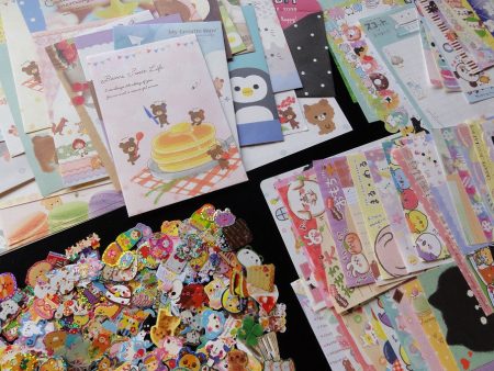 Grab Bag Stationery (Letter Sets + Memo + Stickers):  150 pcs Hot on Sale