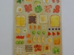 Cute Kawaii Mindwave Food Create Your Own Custom Kitchen Sticker Sheet - A - Sandwich Breakfast - for Journal Planner Craft on Sale