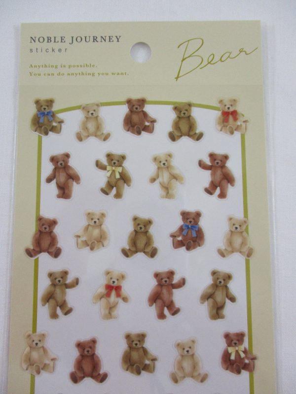 Cute Kawaii Mind Wave Journal Journey - Bear Sticker Sheet - for Journal Planner Craft Supply