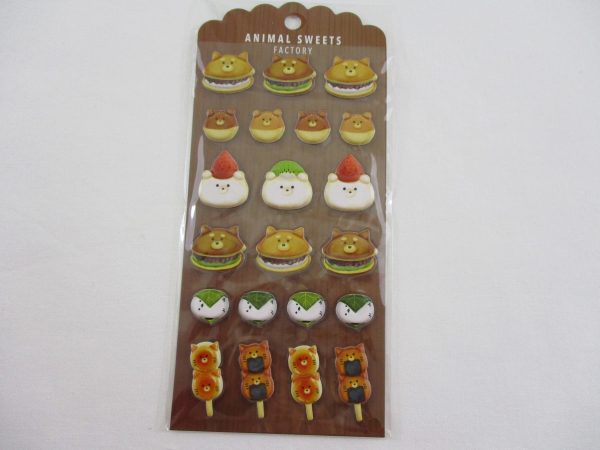 Cute Kawaii MW - Animals Sweets Factory Series - Mochi and Sweet Pancakes Puffy Sponge Sticker Sheet Sale