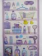 Cute Kawaii Crux Pick Me Sticker Sheet - Purple - Bath Clean Laundry Wash - for Journal Planner Craft Sale