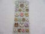 Cute Kawaii MW - Animals Sweets Factory Series - Donuts Puffy Sponge Sticker Sheet Hot on Sale