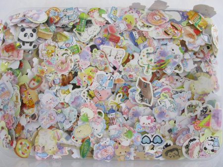 Grab Bag Stickers: 100 pcs surprise variety lot of flake stickers Online Sale