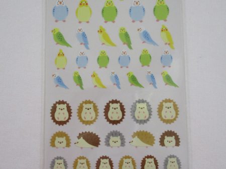 Cute Kawaii MW BonBon Series - Bird Hedgehog Sticker Sheet - for Journal Planner Craft Online Hot Sale