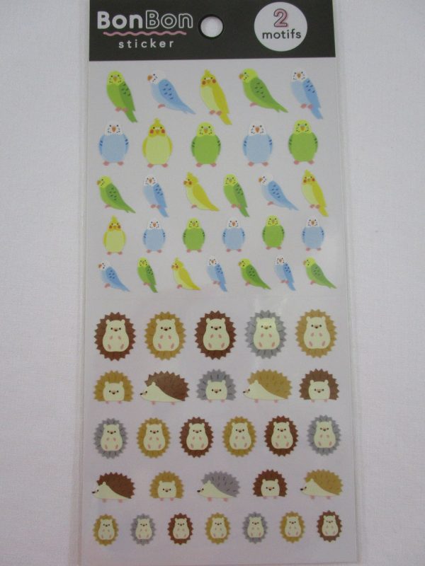 Cute Kawaii MW BonBon Series - Bird Hedgehog Sticker Sheet - for Journal Planner Craft Online Hot Sale