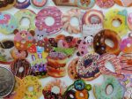 Cute Kawaii Sweet Donuts Food theme Flake Stickers - 44 pcs For Discount