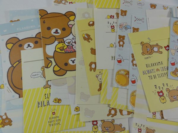 San-X Rilakkuma Letter Paper + Envelope Theme Set - 2018 Stationery Writing Online