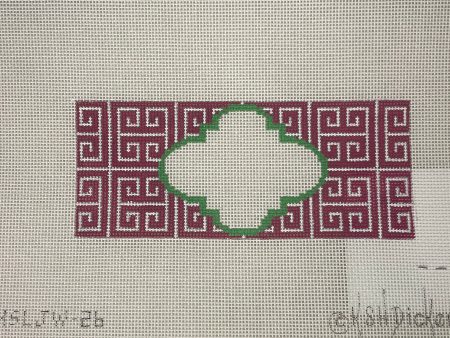 * Kate Dickerson INSLJW-26 Pink  Green Greek Key Insert Online Hot Sale