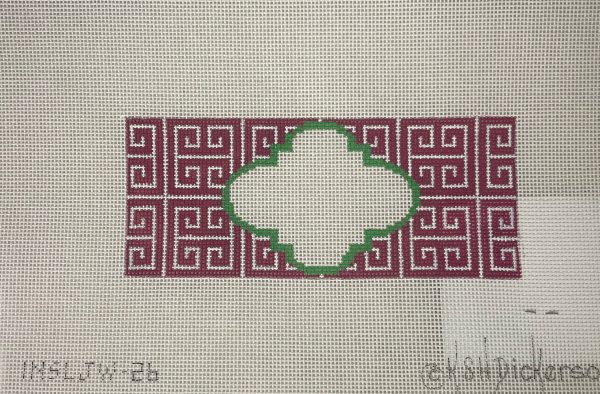 * Kate Dickerson INSLJW-26 Pink  Green Greek Key Insert Online Hot Sale