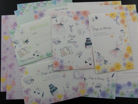 Cute Kawaii Crux Days for Beauty Letter Sets - Stationery Writing Paper Envelope Penpal For Cheap