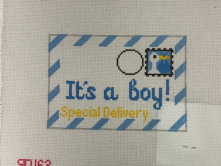 * Rachel Donley Needlepoint RD163  It s a Boy Letter Discount