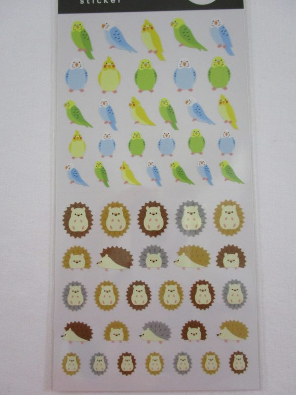 Cute Kawaii MW BonBon Series - Bird Hedgehog Sticker Sheet - for Journal Planner Craft Online Hot Sale