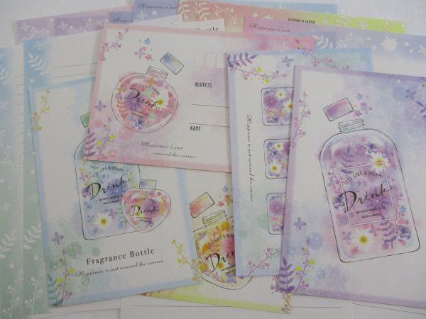 Crux Fragrance Bottle Flower Letter Sets - Stationery Writing Paper Envelope Hot on Sale